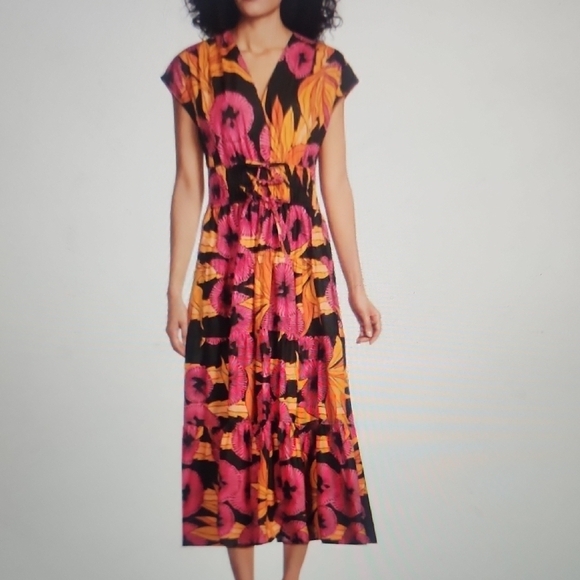 DEREK LAM IO CROSBY Dresses & Skirts - Derek Lam 10 Crosby Fatima Floral Cotton Midi Dress Size 0 $550